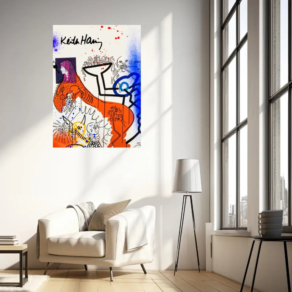 Affiche et Tableau Pop Art de Keith Haring Apocalypse 4