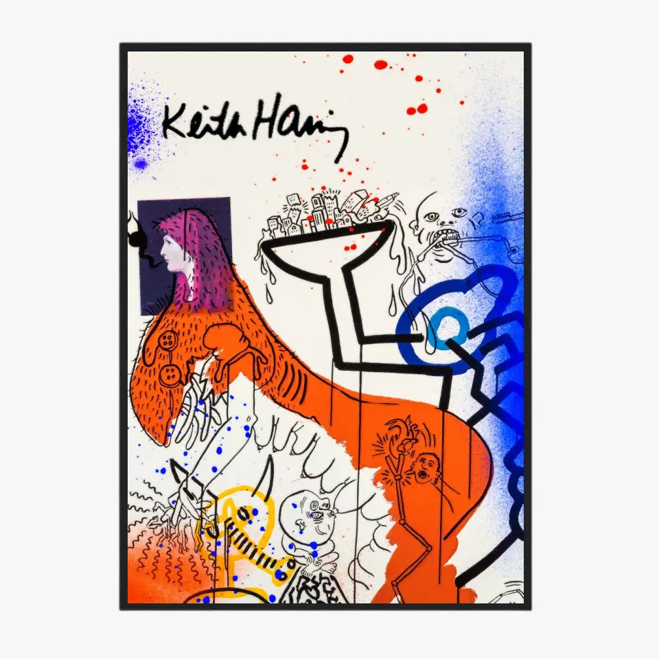 Affiche et Tableau Pop Art de Keith Haring Apocalypse 4