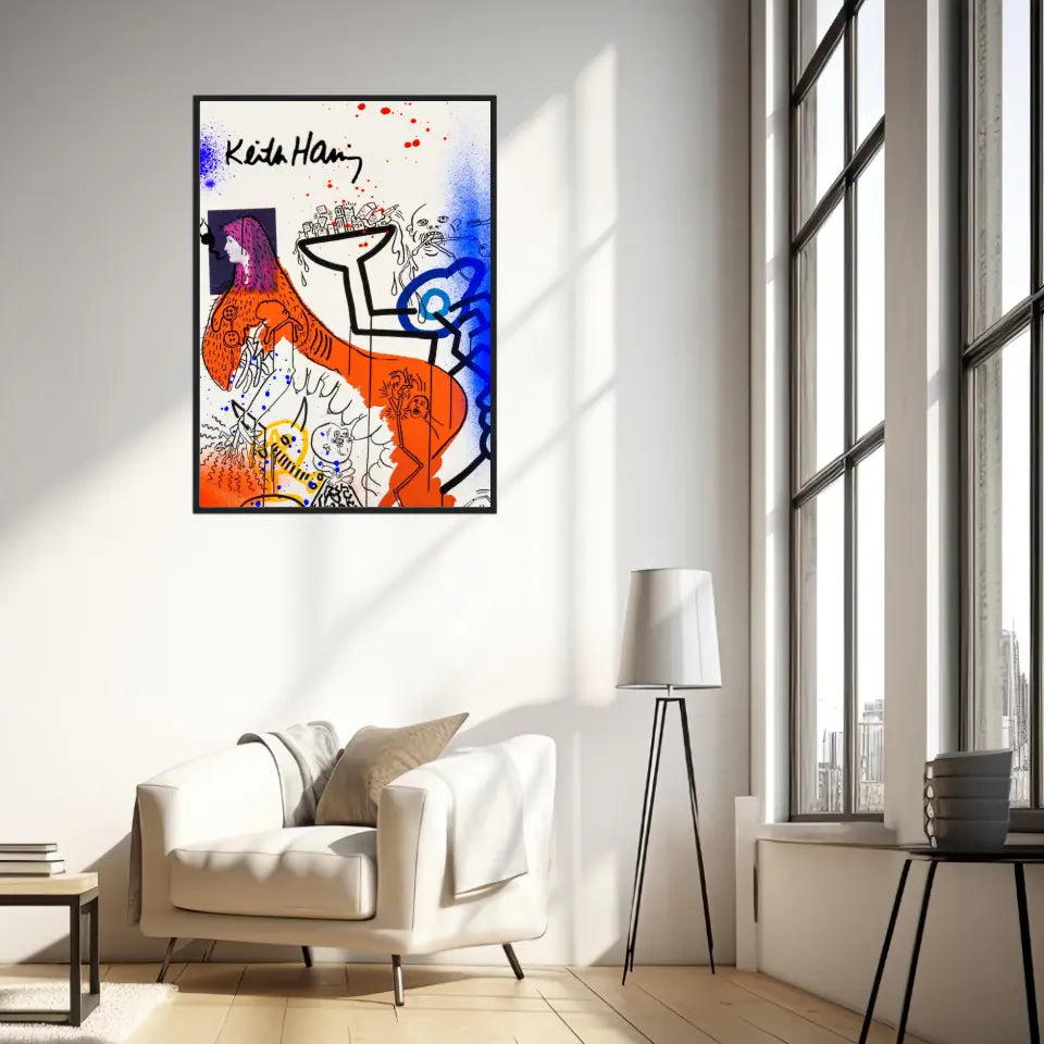 Affiche et Tableau Pop Art de Keith Haring Apocalypse 4