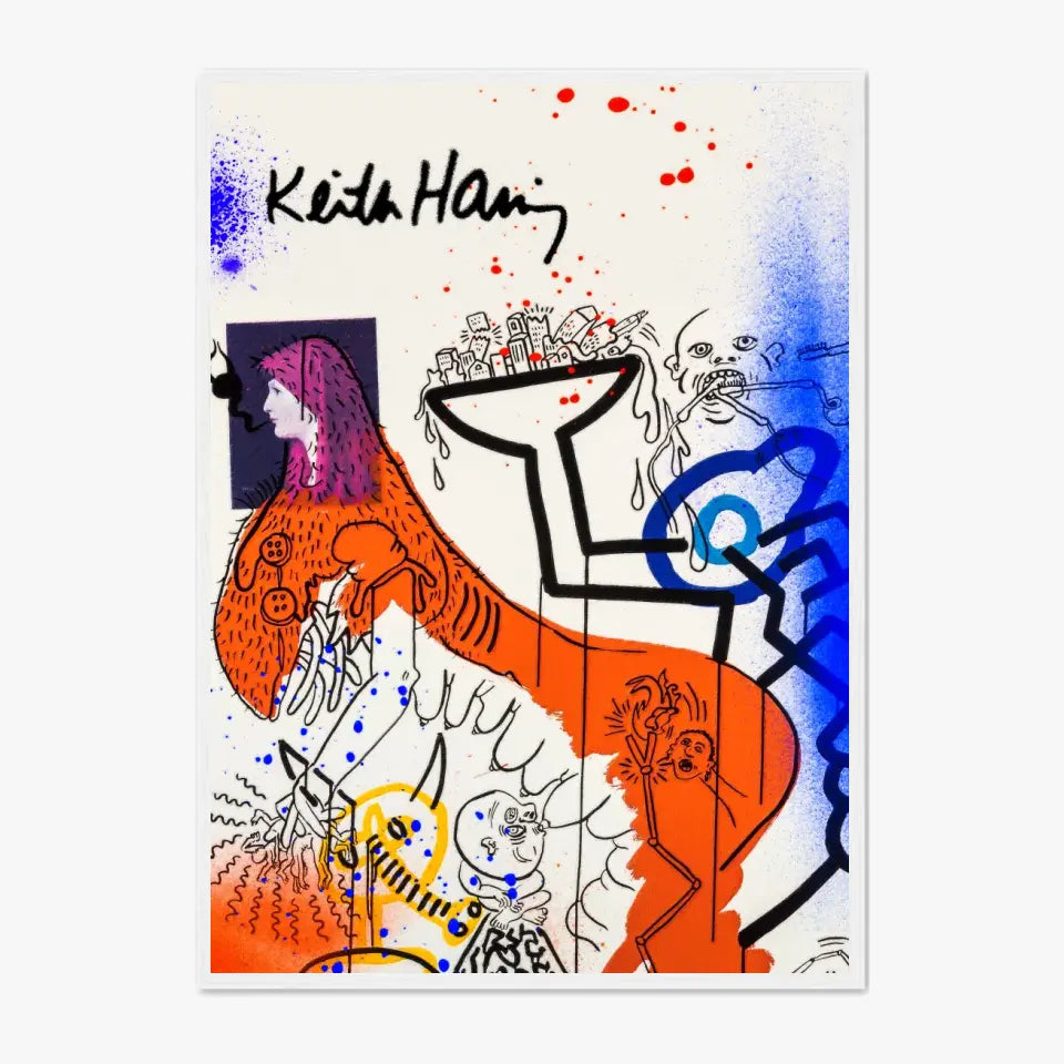 Affiche et Tableau Pop Art de Keith Haring Apocalypse 4