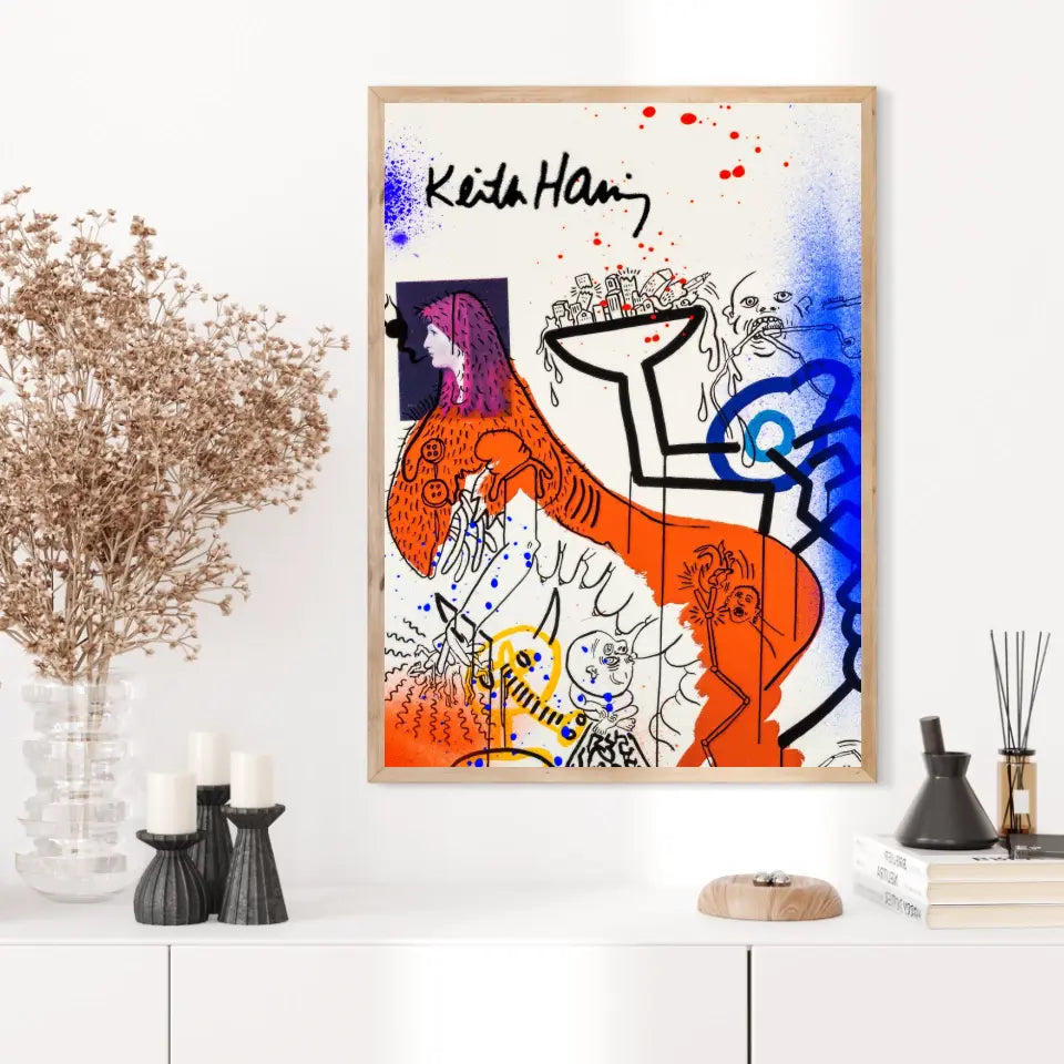 Affiche et Tableau Pop Art de Keith Haring Apocalypse 4