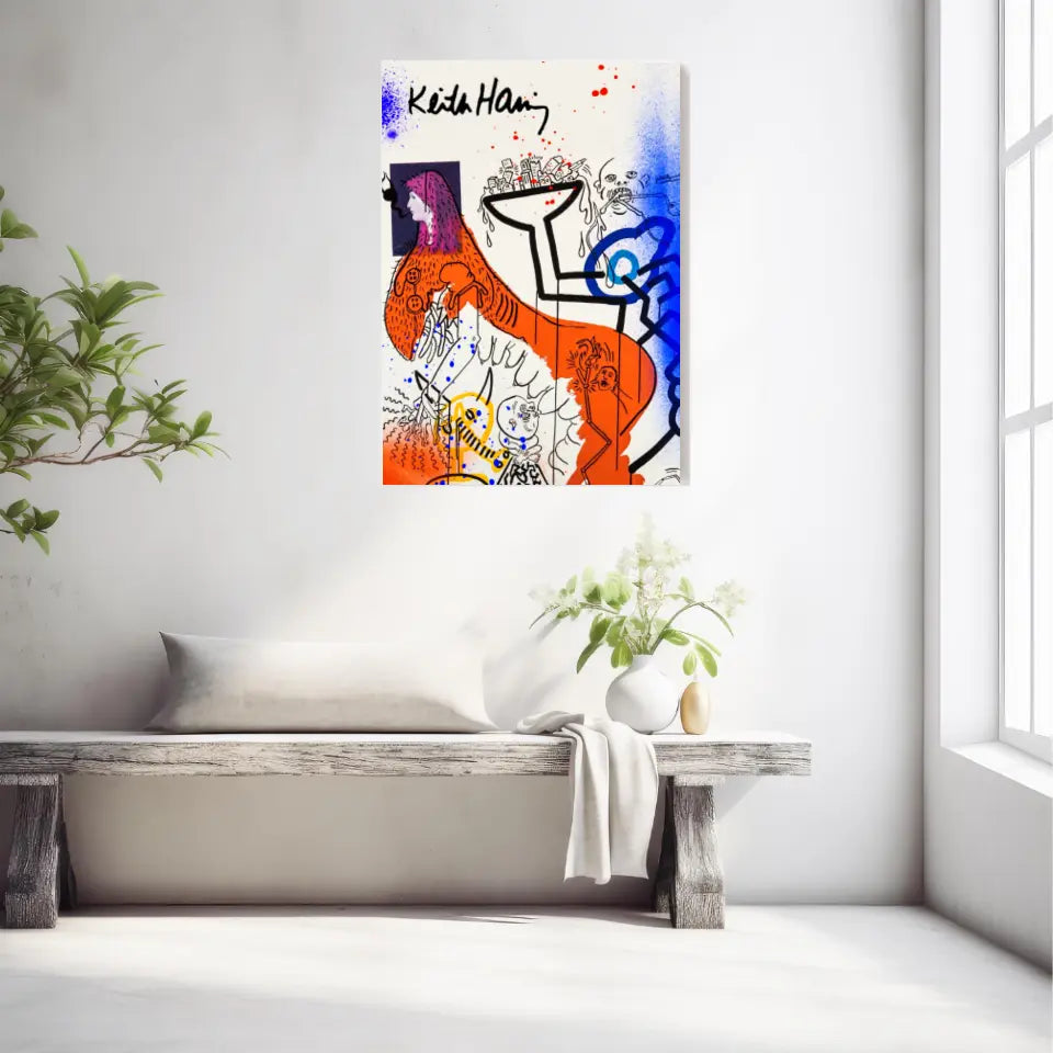 Affiche et Tableau Pop Art de Keith Haring Apocalypse 4