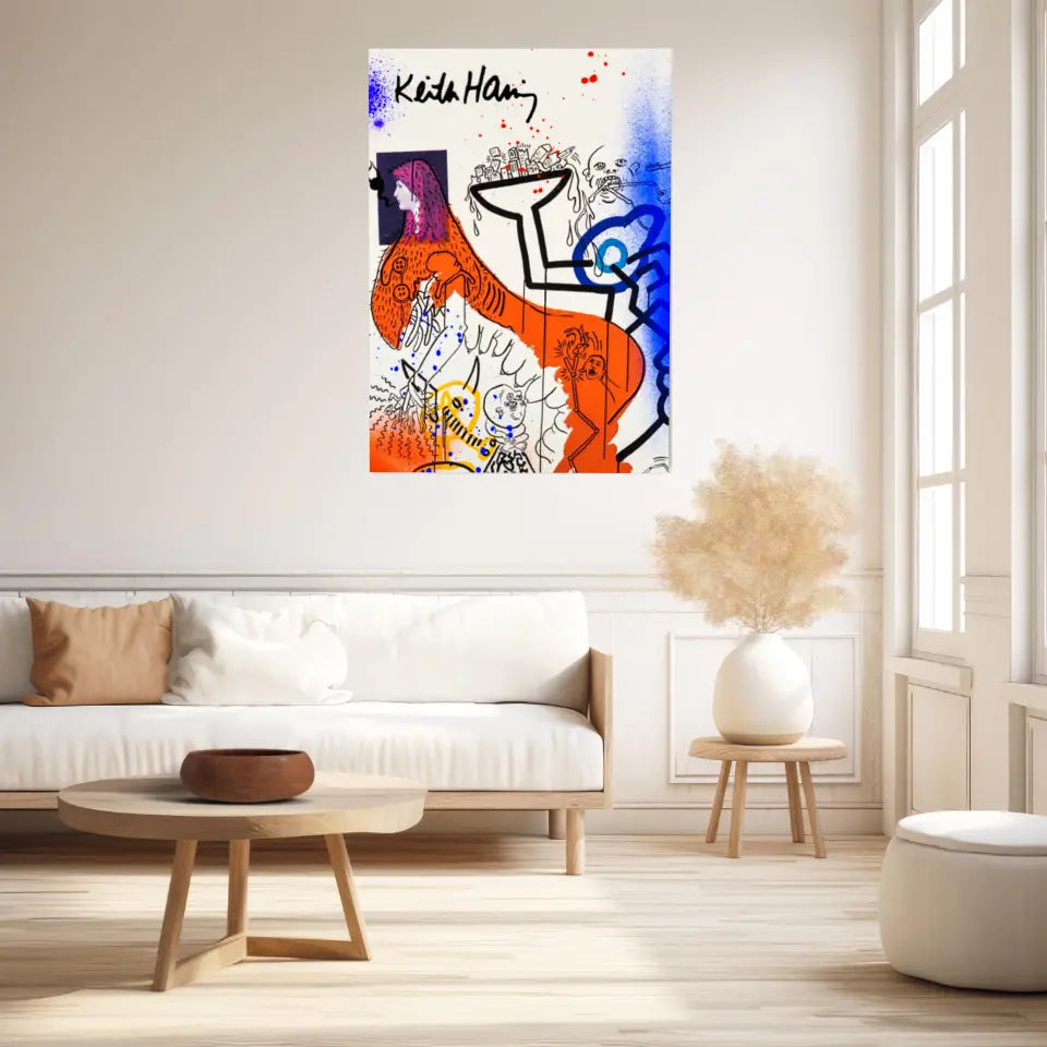 Affiche et Tableau Pop Art de Keith Haring Apocalypse 4