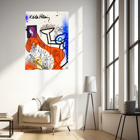 Affiche et Tableau Pop Art de Keith Haring Apocalypse 4