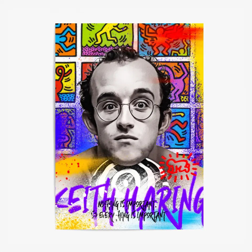 Affiche et Tableau Pop Art de Keith Haring Nothing is Important