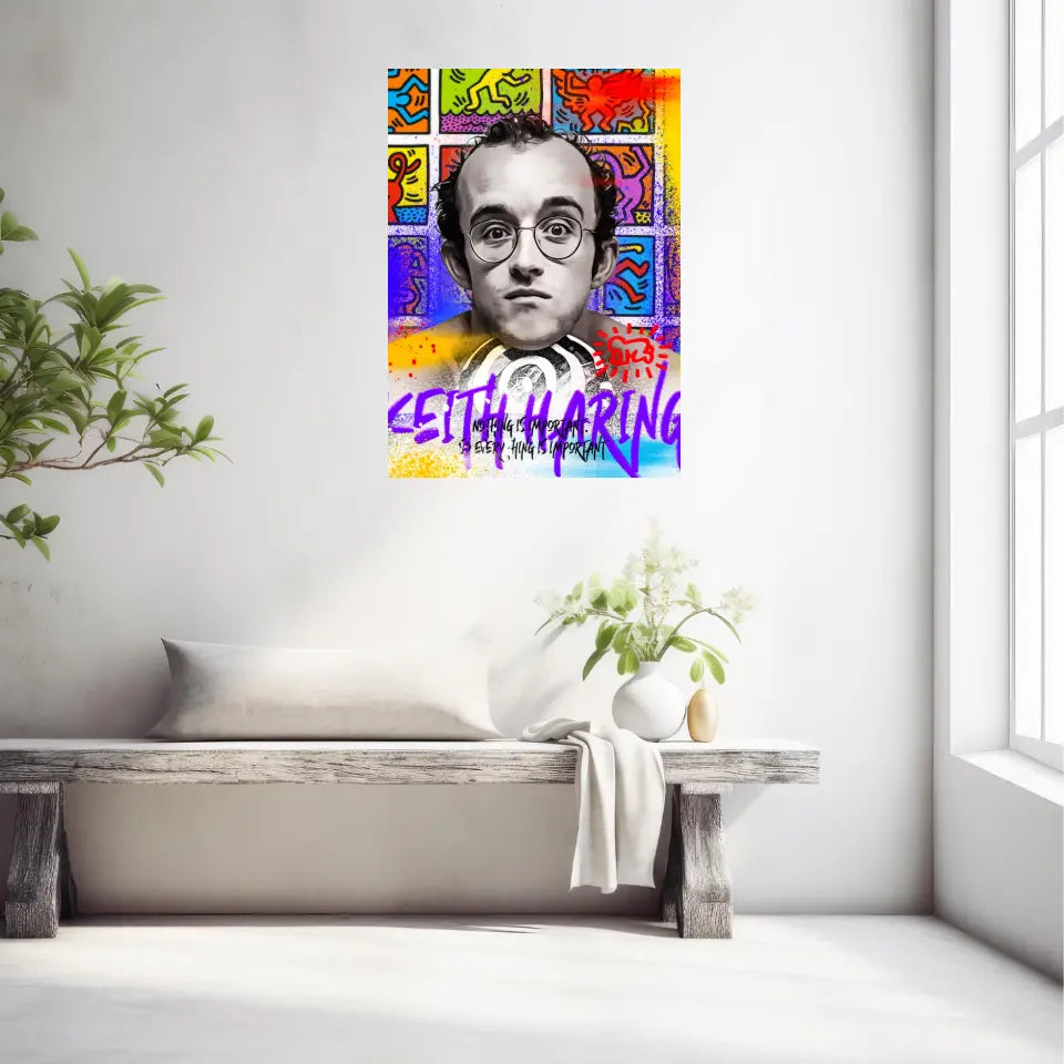Affiche et Tableau Pop Art de Keith Haring Nothing is Important