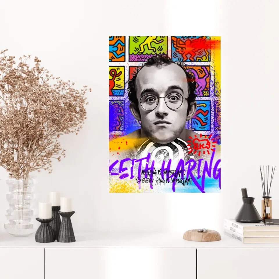 Affiche et Tableau Pop Art de Keith Haring Nothing is Important