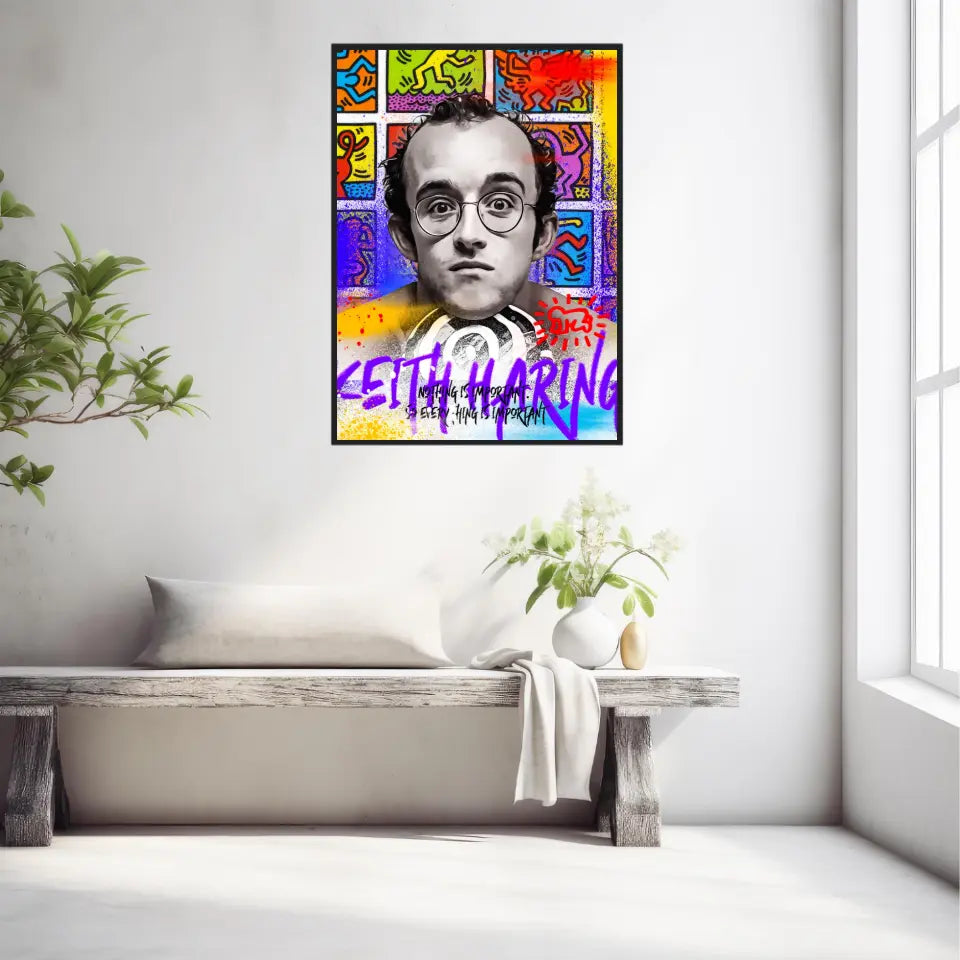 Affiche et Tableau Pop Art de Keith Haring Nothing is Important