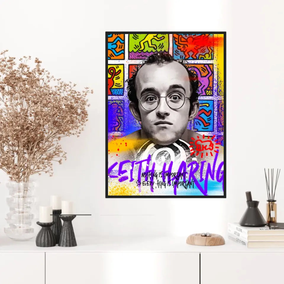 Affiche et Tableau Pop Art de Keith Haring Nothing is Important