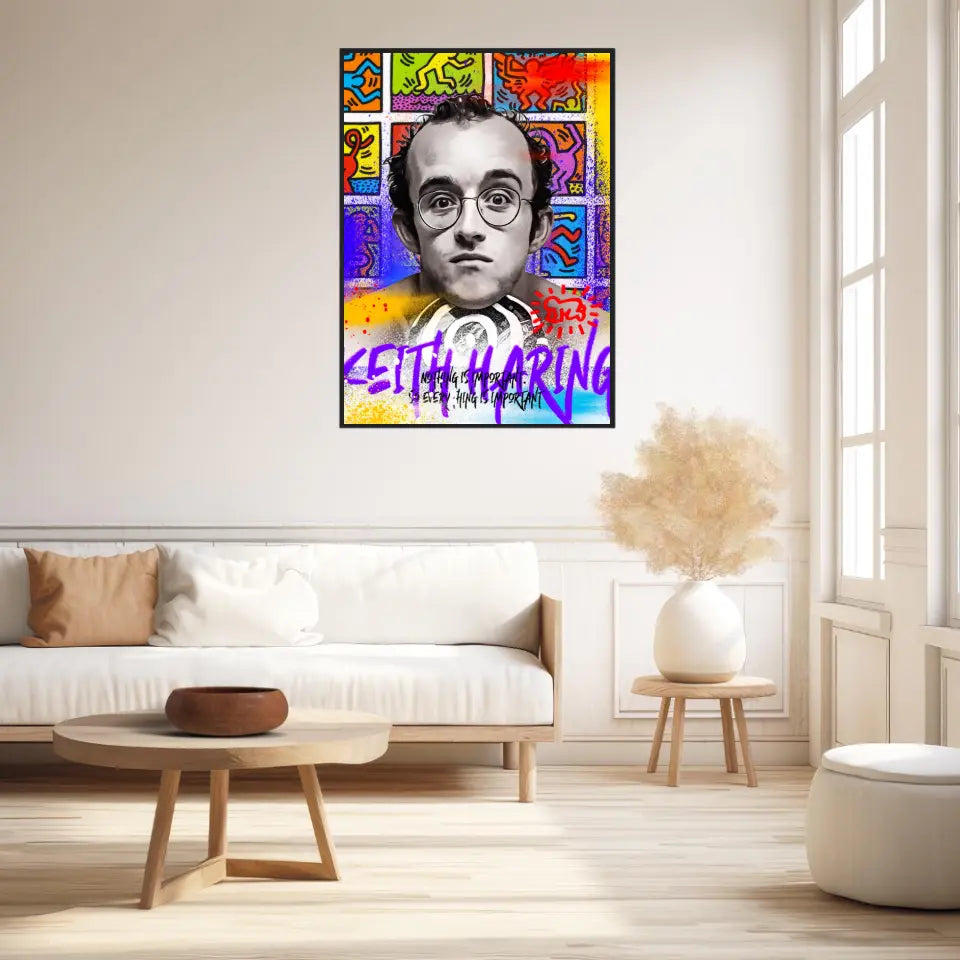 Affiche et Tableau Pop Art de Keith Haring Nothing is Important