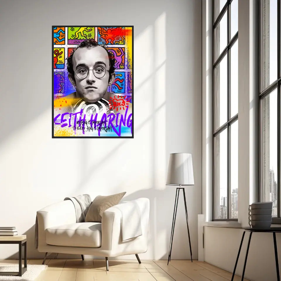 Affiche et Tableau Pop Art de Keith Haring Nothing is Important