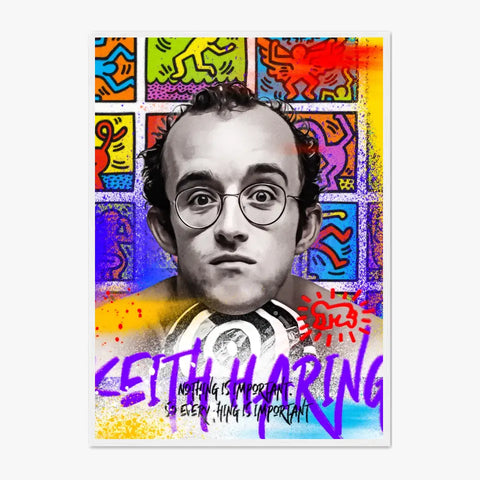 Affiche et Tableau Pop Art de Keith Haring Nothing is Important