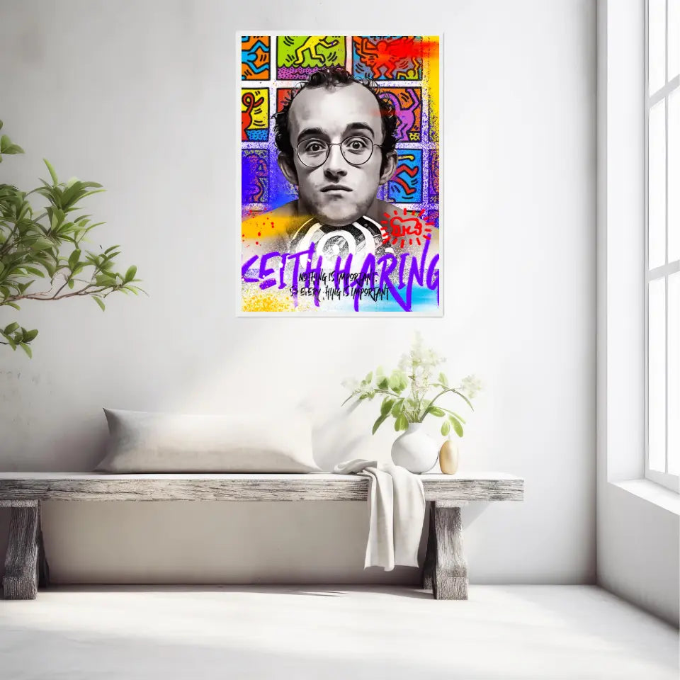 Affiche et Tableau Pop Art de Keith Haring Nothing is Important