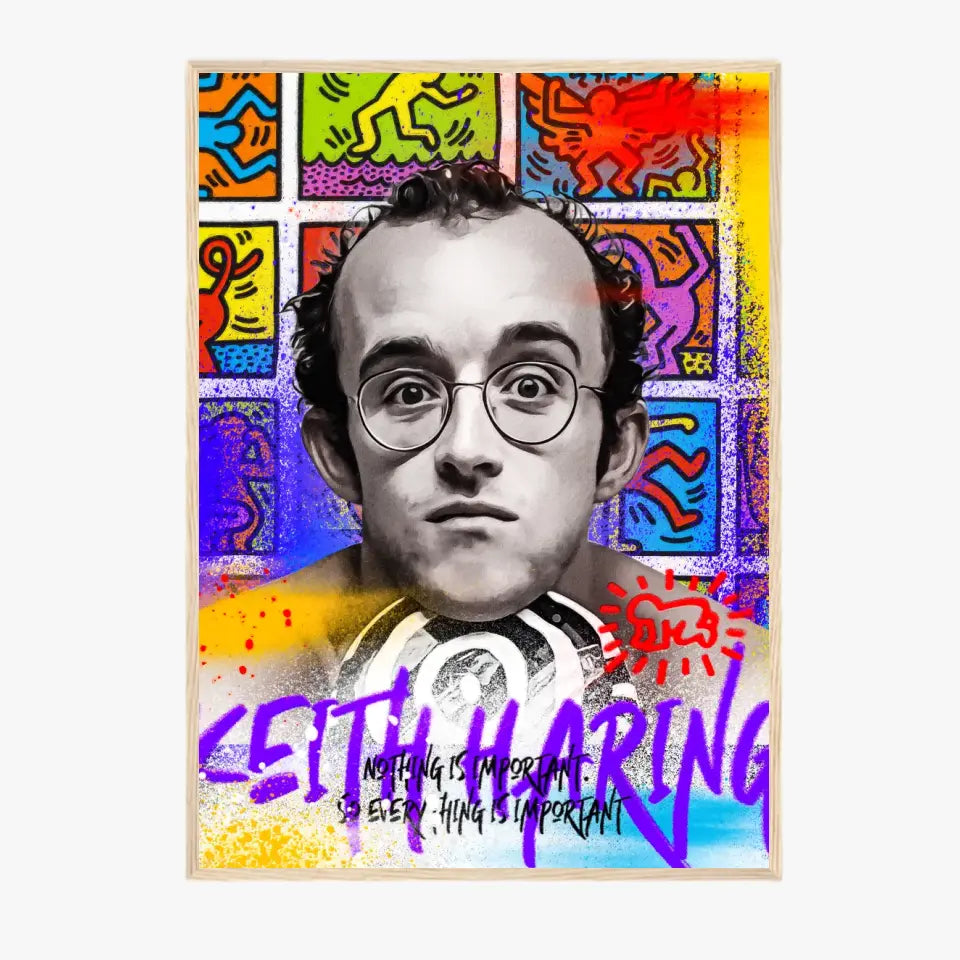 Affiche et Tableau Pop Art de Keith Haring Nothing is Important