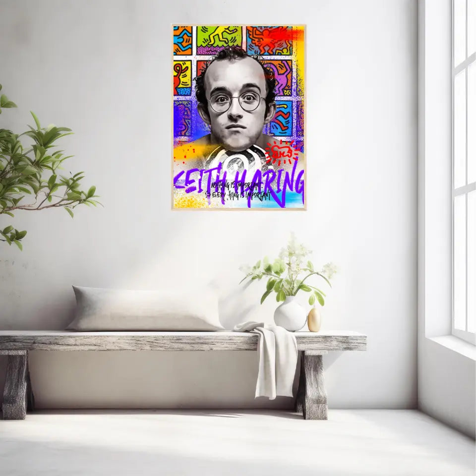 Affiche et Tableau Pop Art de Keith Haring Nothing is Important