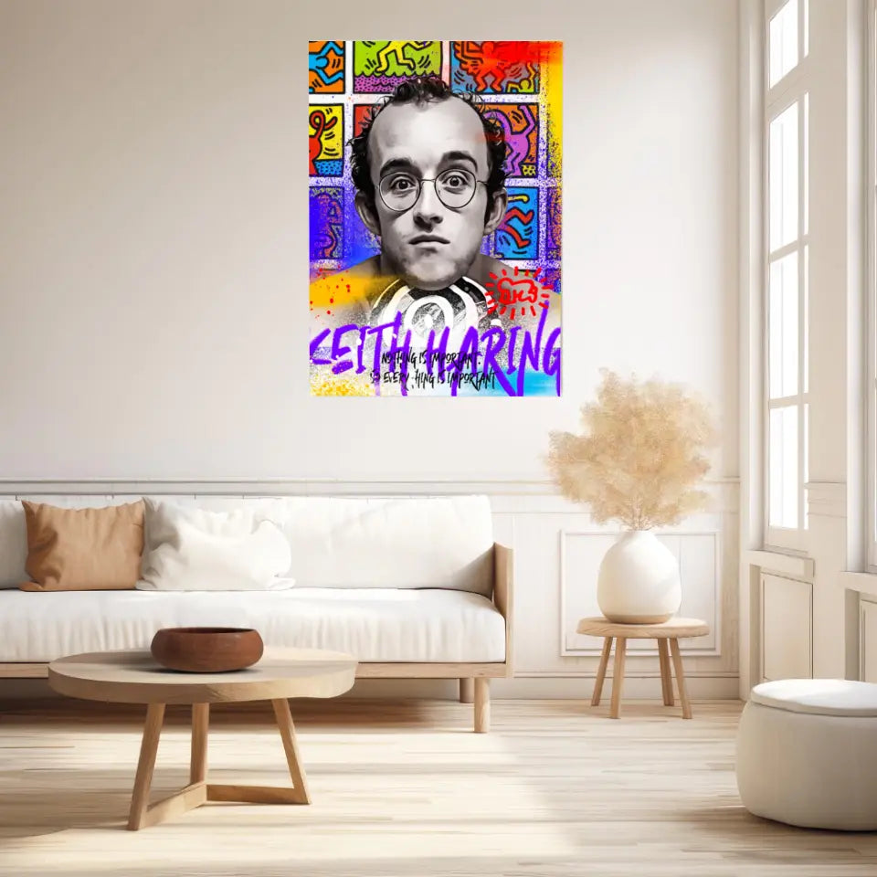 Affiche et Tableau Pop Art de Keith Haring Nothing is Important