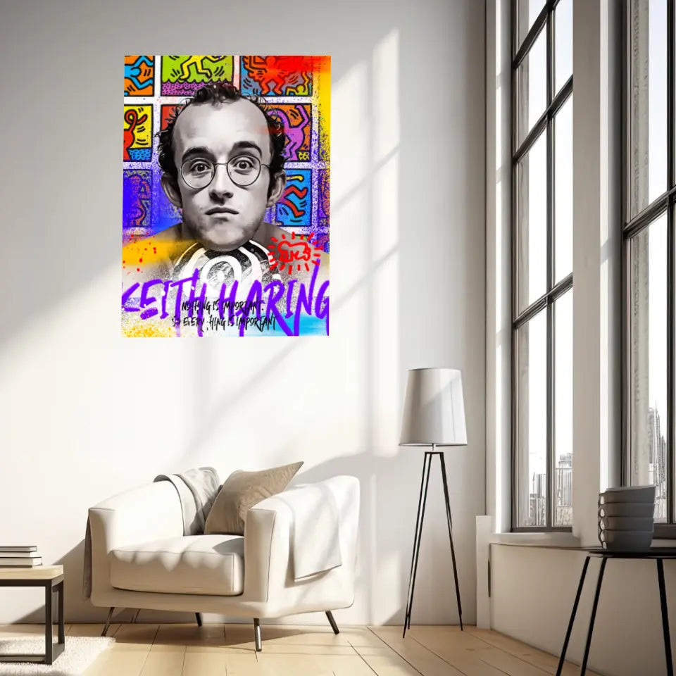 Affiche et Tableau Pop Art de Keith Haring Nothing is Important