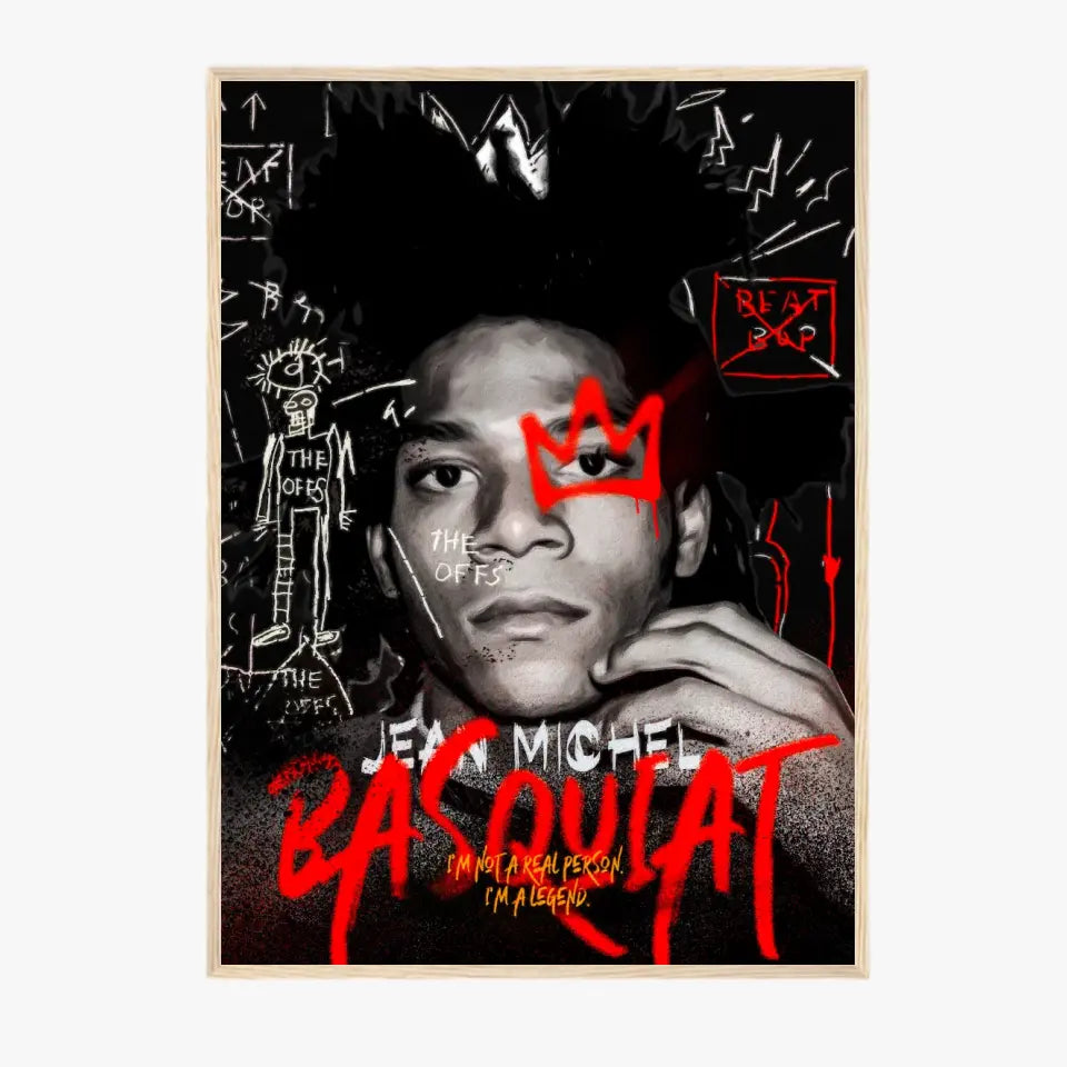 Affiche et Tableau Pop Art de Jean Michel Basquiat The Offs I am a Legend