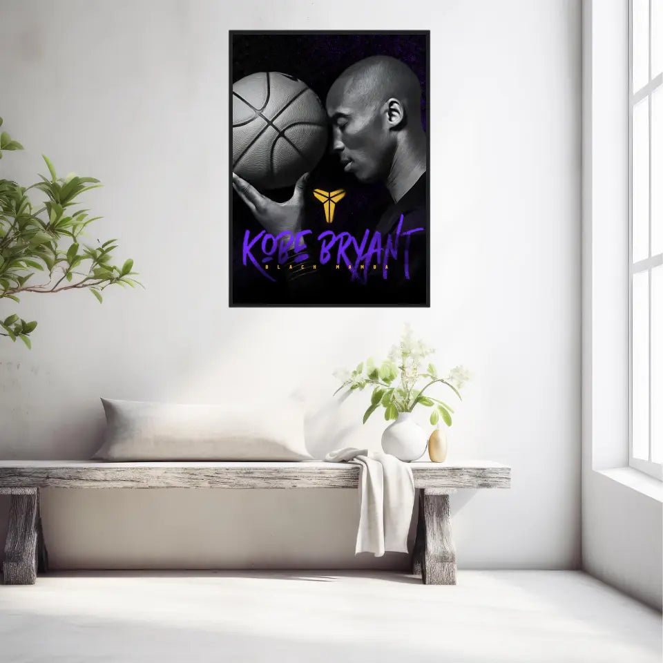 Affiche et Tableau Pop Art de Kobe Bryant Black Mamba