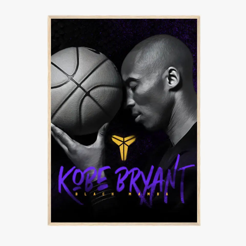 Affiche et Tableau Pop Art de Kobe Bryant Black Mamba