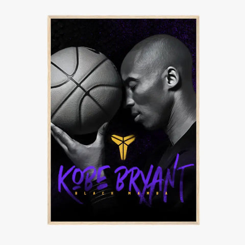 Affiche et Tableau Pop Art de Kobe Bryant Black Mamba