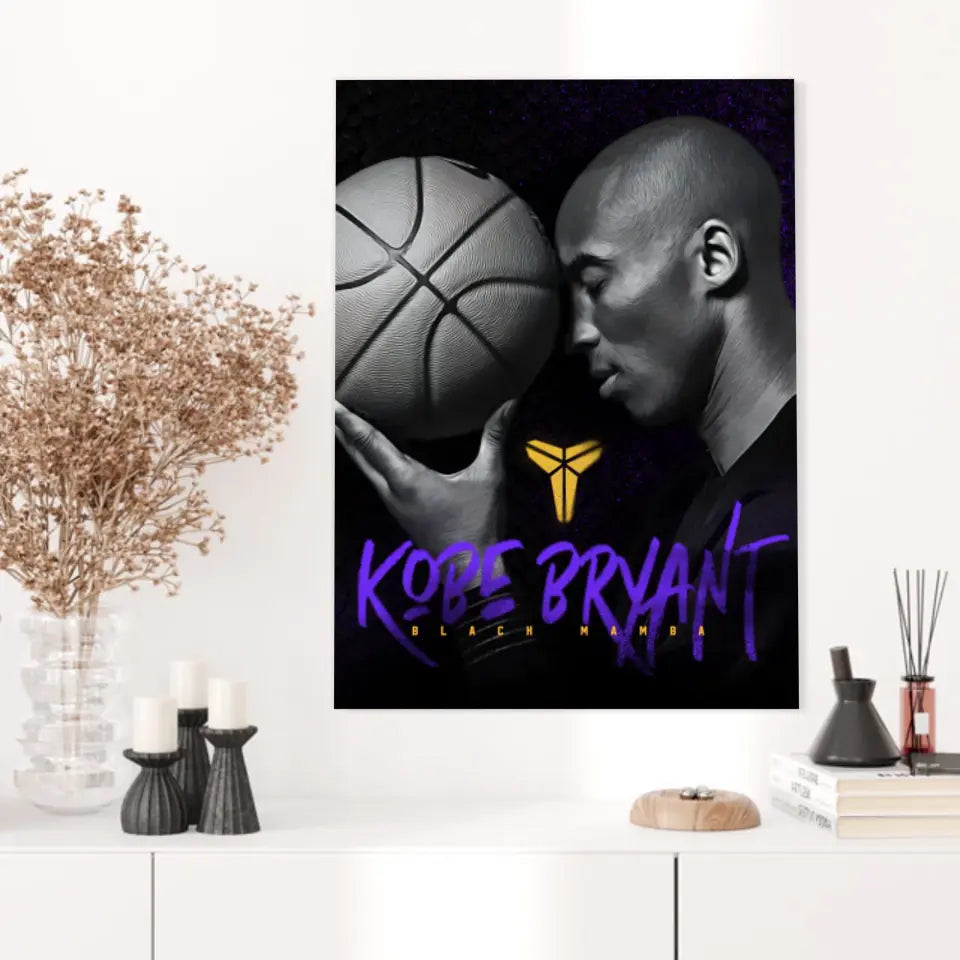 Affiche et Tableau Pop Art de Kobe Bryant Black Mamba