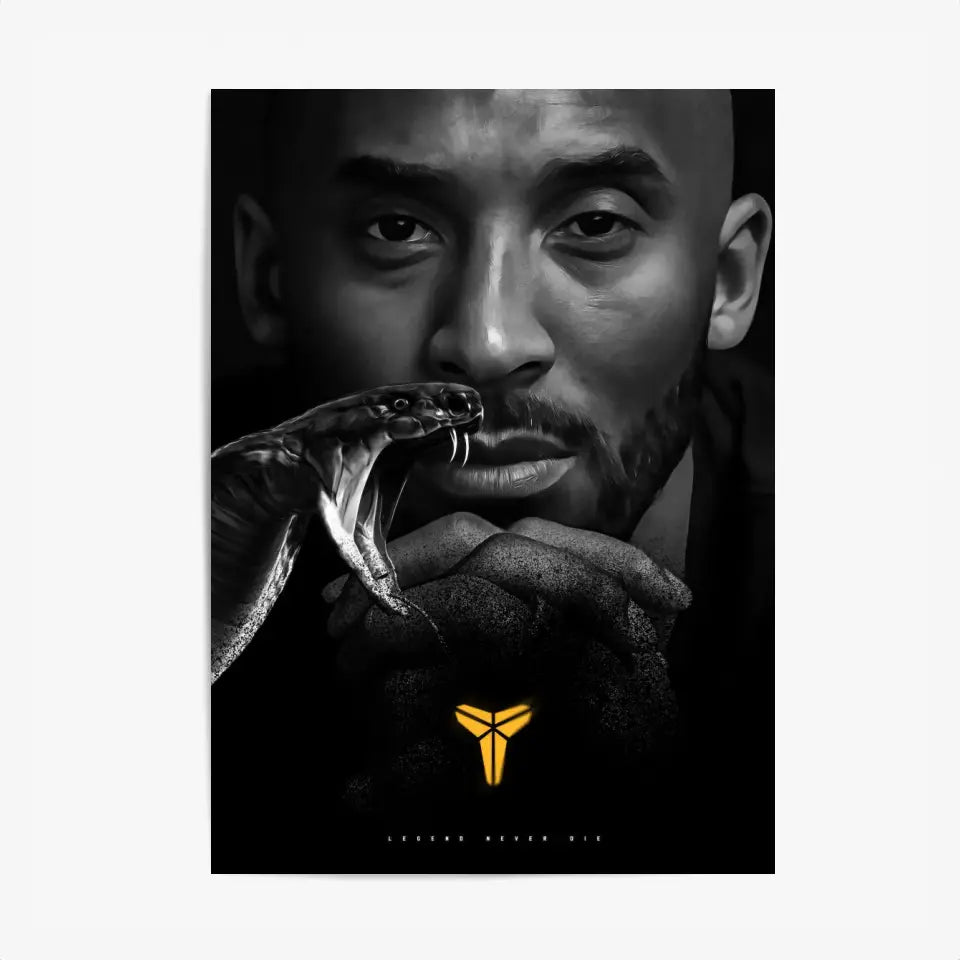 Affiche et Tableau Pop Art de Kobe Bryant Legend Never Die