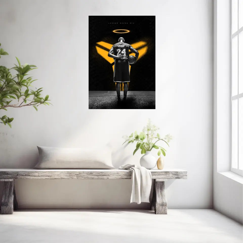 Affiche et Tableau Pop Art de Kobe Bryant 24 Légende Nerver Die