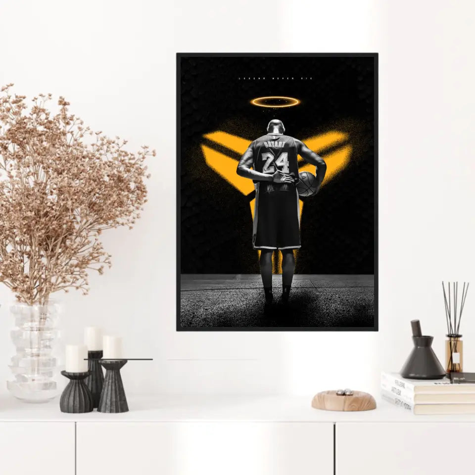 Affiche et Tableau Pop Art de Kobe Bryant 24 Légende Nerver Die
