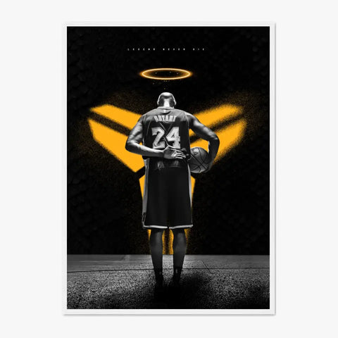 Affiche et Tableau Pop Art de Kobe Bryant 24 Légende Nerver Die