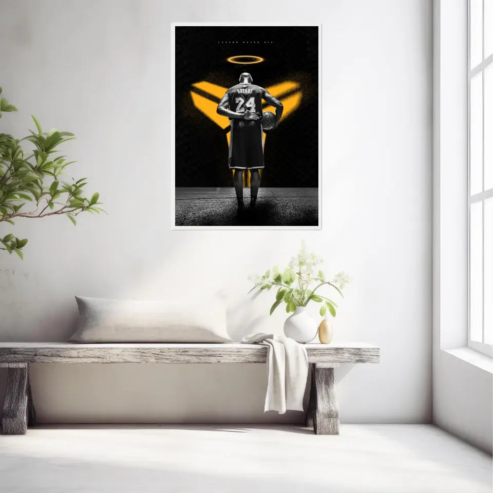 Affiche et Tableau Pop Art de Kobe Bryant 24 Légende Nerver Die