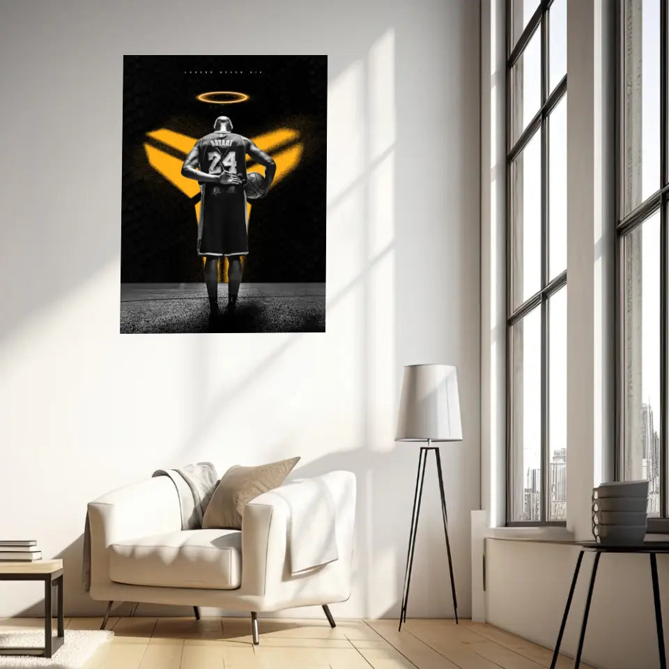 Affiche et Tableau Pop Art de Kobe Bryant 24 Légende Nerver Die