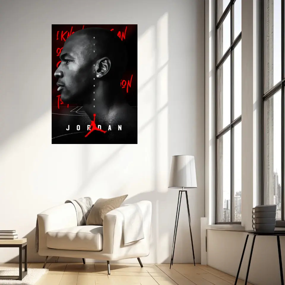 Affiche et Tableau Pop Art de Michael Jordan His Airness