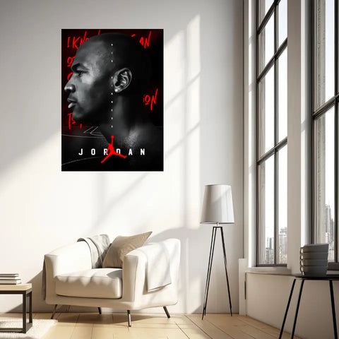 Affiche et Tableau Pop Art de Michael Jordan His Airness
