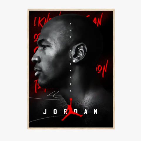 Affiche et Tableau Pop Art de Michael Jordan His Airness