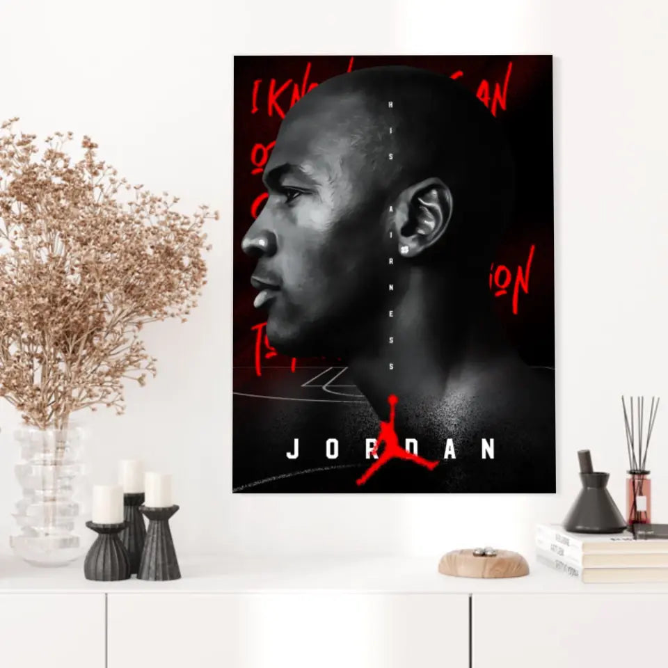 Affiche et Tableau Pop Art de Michael Jordan His Airness