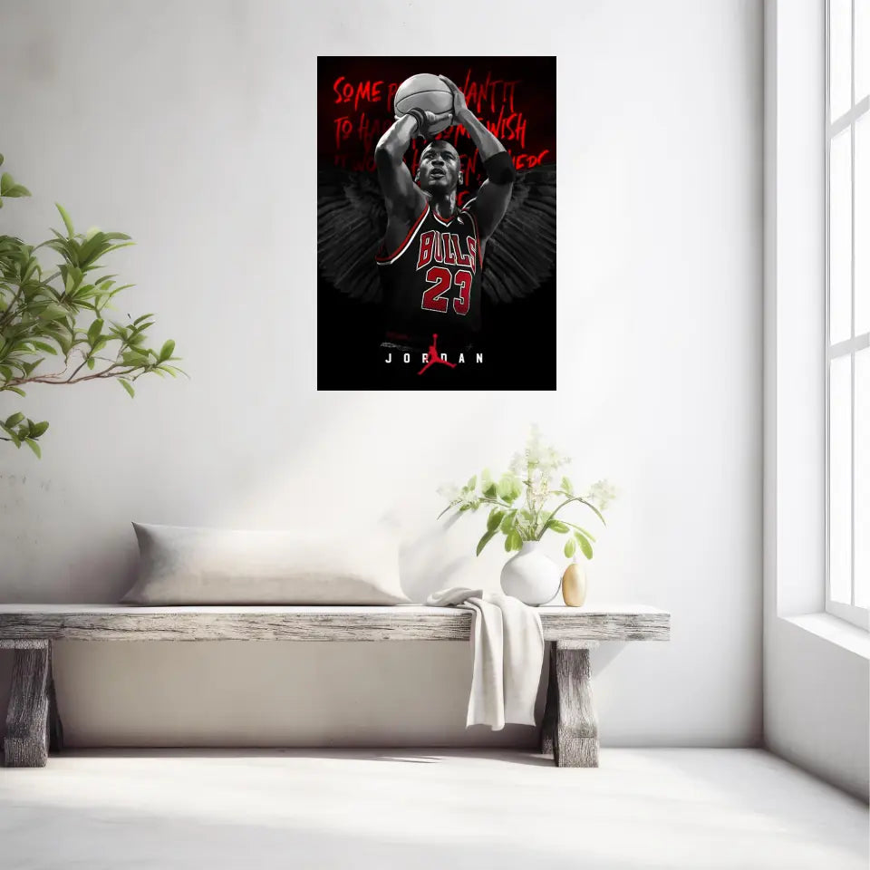 Affiche et Tableau Pop Art de Michael Jordan Chicago Bulls