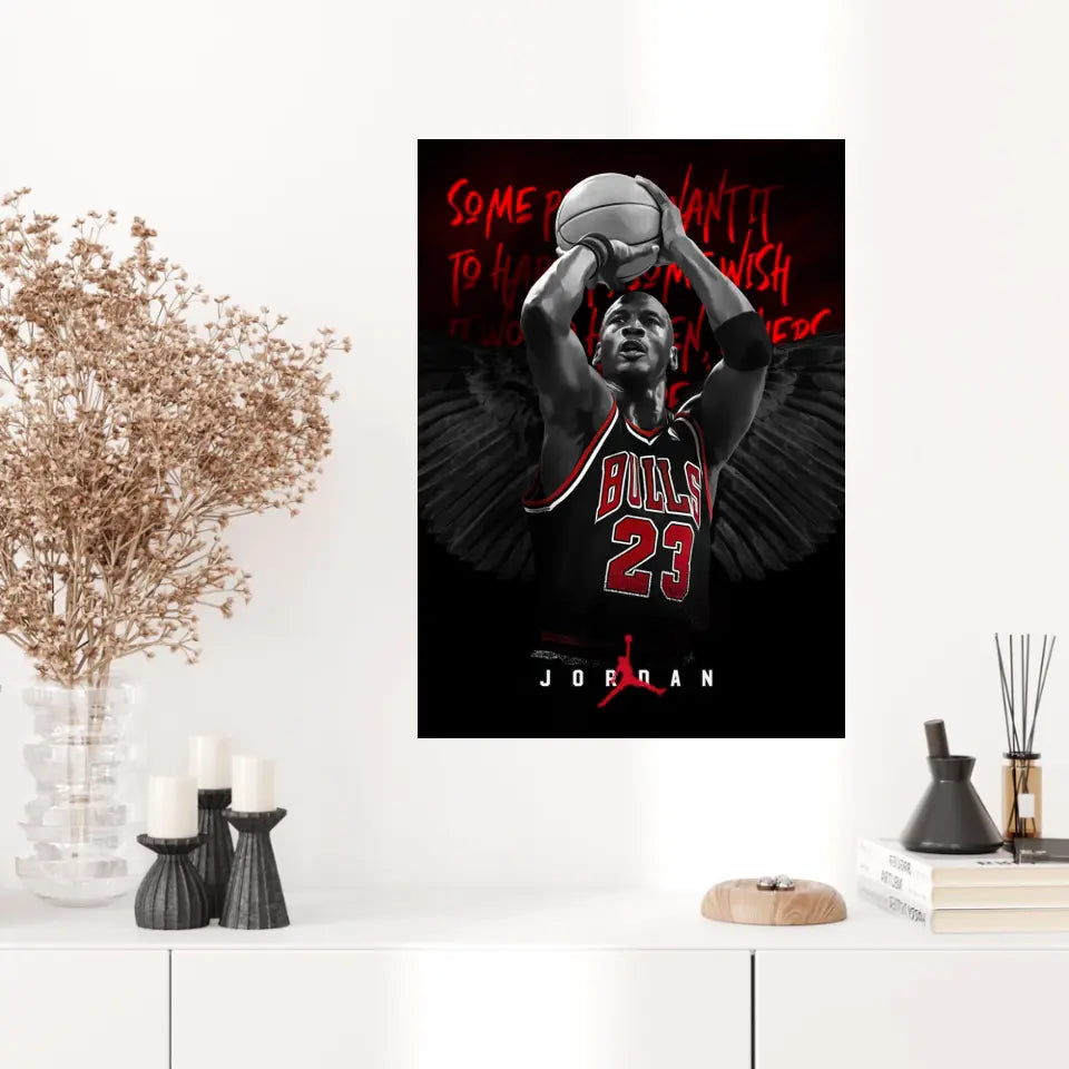 Affiche et Tableau Pop Art de Michael Jordan Chicago Bulls