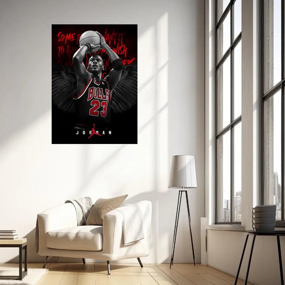 Affiche et Tableau Pop Art de Michael Jordan Chicago Bulls