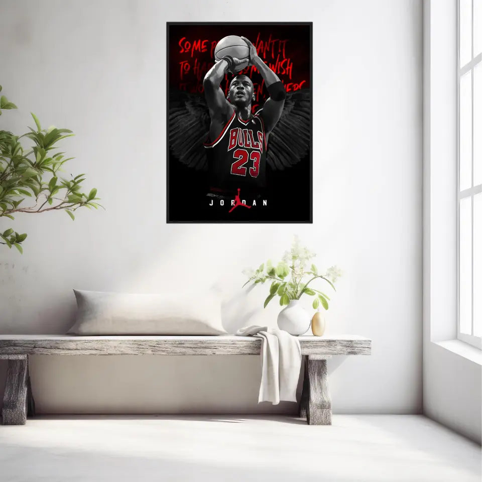 Affiche et Tableau Pop Art de Michael Jordan Chicago Bulls