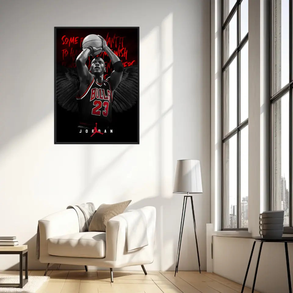Affiche et Tableau Pop Art de Michael Jordan Chicago Bulls