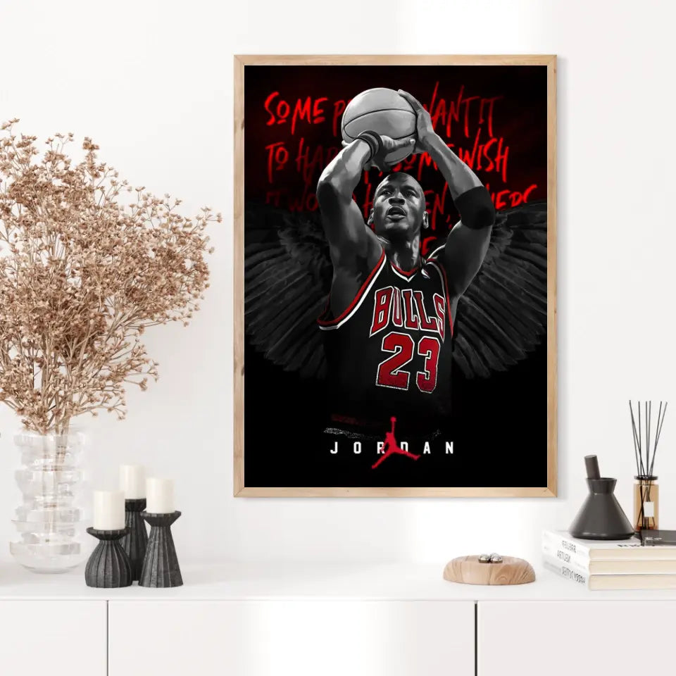 Affiche et Tableau Pop Art de Michael Jordan Chicago Bulls