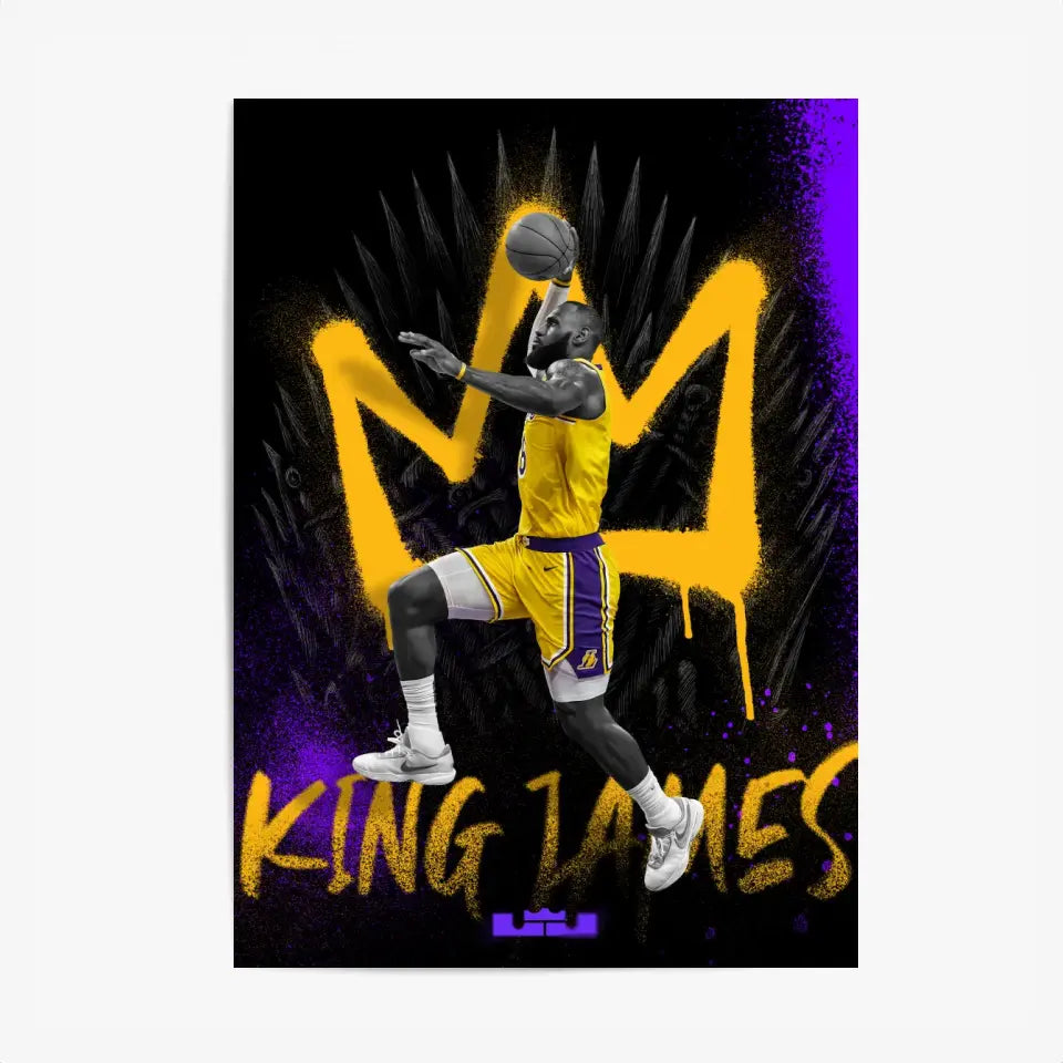 Affiche et Tableau Pop Art de Lebron King James