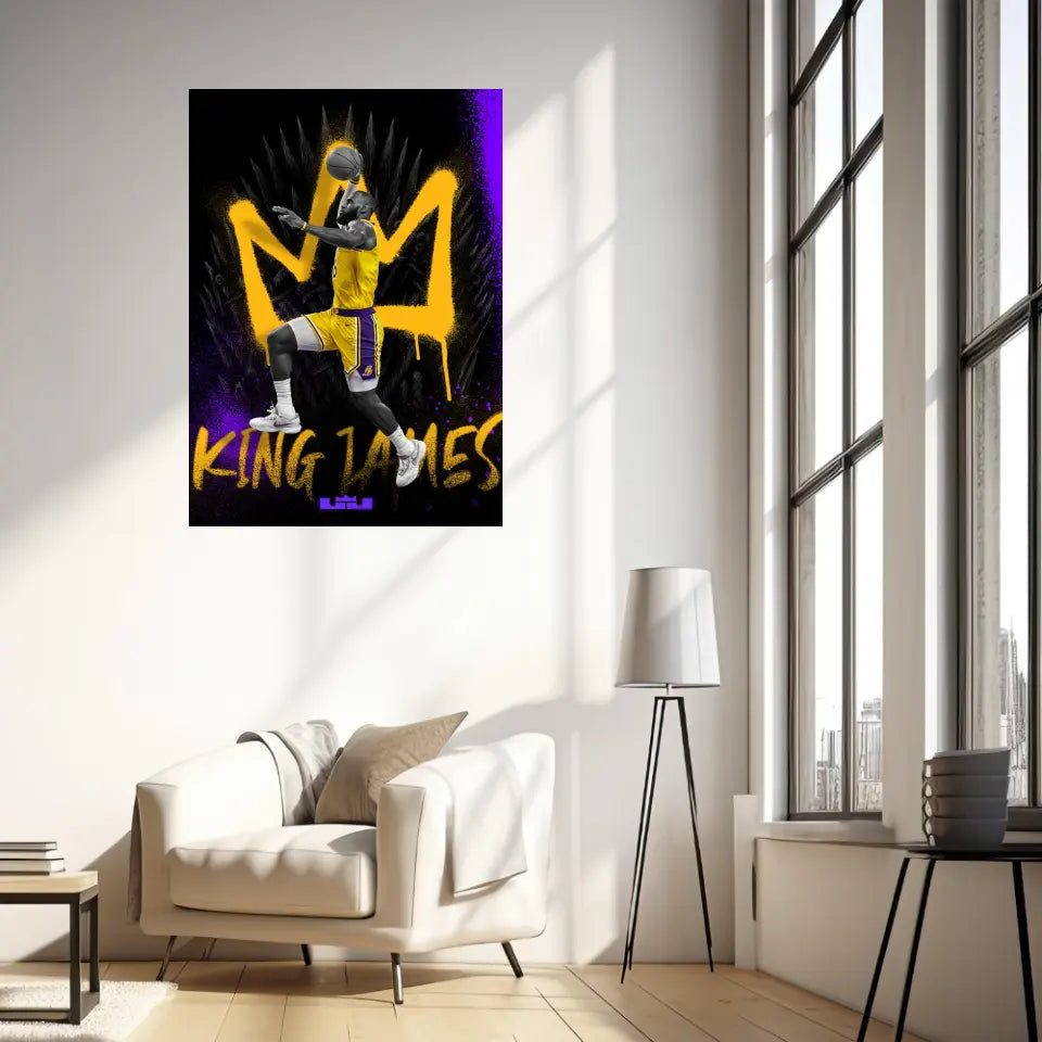 Affiche et Tableau Pop Art de Lebron King James