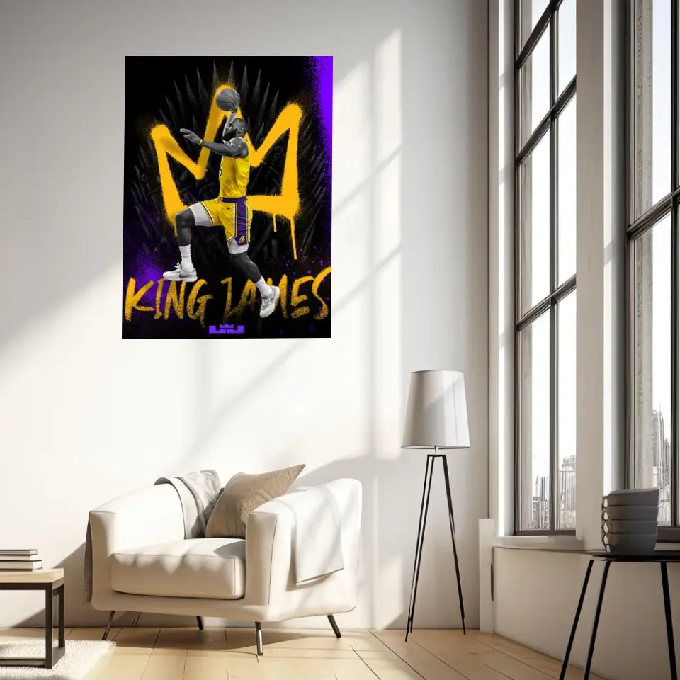 Affiche et Tableau Pop Art de Lebron King James