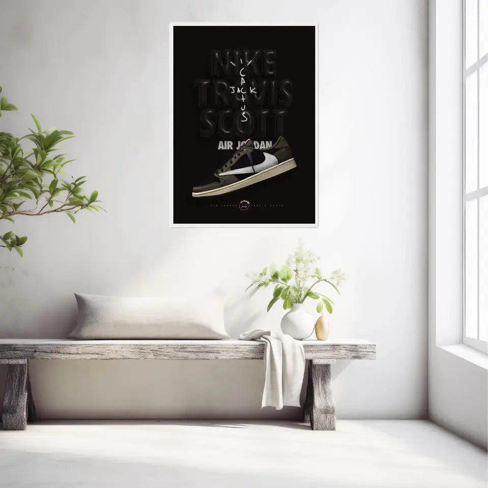 Affiche et Tableau Pop Art de Sneakers Nike Travis Scott