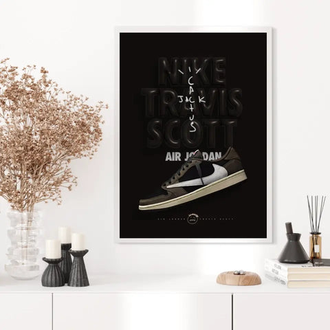 Affiche et Tableau Pop Art de Sneakers Nike Travis Scott