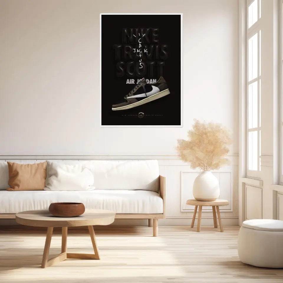 Affiche et Tableau Pop Art de Sneakers Nike Travis Scott