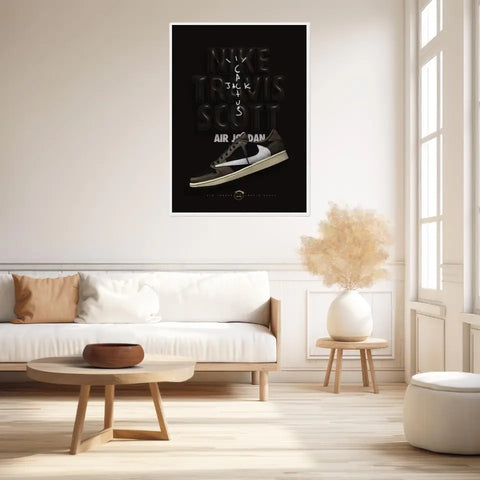 Affiche et Tableau Pop Art de Sneakers Nike Travis Scott