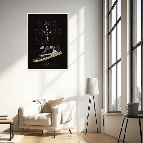 Affiche et Tableau Pop Art de Sneakers Nike Travis Scott